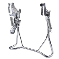 Sturdy Silver Bike Bicycle ebike Drop Stand Rear Kickstand for 14 16 18in e bikes and Scooters Enhanced Stability