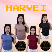 HARVEI (COD) T-SHIRT KAOS WANITA POLOS LENGAN PENDEK PREMIUM