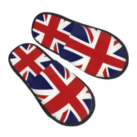 Union Jack Flag Of The UK House Slippers Women Soft Memory Foam Slip On Hotel Slipper Shoes