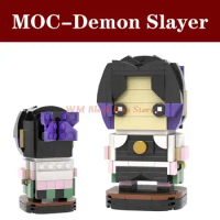 MOC1169 Demon Slayer Kochou Shinobu Brick Anime Character Action Figure Building Block Educational Toy For Children Friend Gifts