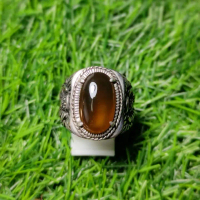 Batu garut oval ring perak custom