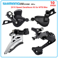 SHIMANO DEORE 2X10 Speed Derailleurs Groupset for MTB Bike SL-M5100-L FD-M4100-M 20s 10s Rear Derailleur Kit MTB Bicycle Parts