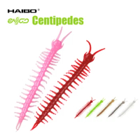 Haibo Artificial Centipede 2.5Inch 0.5G Lifelike Tentacle Worms Sea Earthworms Soft Bait Crank Fishing Lures Fish Attractant