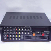 220V 300W+300W KA-302A Professional digital ECHO MIXER amplifier Home karaoke KTV audio amplifier with 20 band EQ equalization