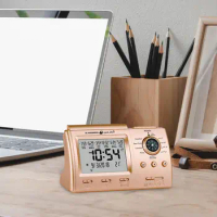 Azan Prayer Alarm Table Clock Battery Operated for Home Office Stylish
