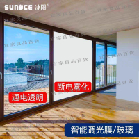 【宜家良品百貨】{貼膜隔熱膜} 智能調光玻璃膜辦公隔斷霧化玻璃膜家用液晶通電變色電控調光膜