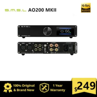 SMSL AO200 MKII HIFI Digital AMP MA5332MS Chip High Power Stereo Amplifier XLR/RCA/USB/Bluetooth 5.0