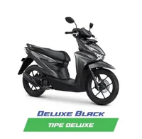 Honda New BeAT Sporty CBS ISS Deluxe JABODETABEK Sepeda Motor black Jakarta