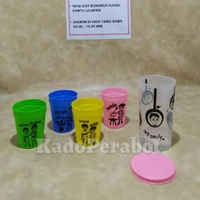 Gelas Set Plastik Family 1+4 -Gelas Beranak - Gelas Piknik Set