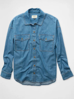เสื้อผู้หญิง 6558 CORE INTL CHAMBRAY SHIRT สี ฟ้า