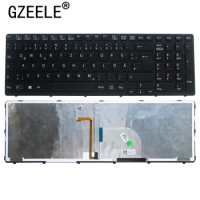GZEELE New keyboard for SONY VAIO E15 SVE15 SVE1511 SVE-15 SVE151C11M SVE151E11T SVE1511SAC E15 E15115 With backlit BLACK FRAME