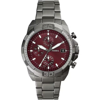 FOSSIL Bronson系列 三眼計時手錶 母親節送禮首選-44mm FS6017