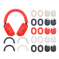 Silicone Protective Case Headphone Cover Scratch-Resistant Headset Protection Cover For Sony WH-1000XM5 Headset