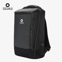 OZUKO Men's 17 Inch Laptop Backpack Large Capacity Waterproof Backpacks for Men Male USB Business Back Pack Travel Bag Mochila