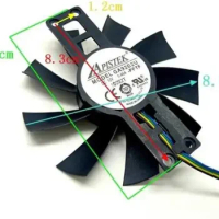 GA92B2U -PFTF 12V 0.46A 4Pin 88mm VGA Fan For Dataland RX580 2048SP RX570 RX560XT 4G X-Serial Graphics Card Cooler Cooling Fan