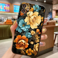 Khokhloma Phone Case For Samsung Galaxy S21 S23 S22 S10 S8 S10E S20 FE S9 Plus Ultra Lite S7 Edge 5G Shockproof Silicone Cover