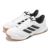 【adidas 愛迪達】羽球鞋 Ligra 8 M 男鞋 白 黑 室內運動 基本款 緩衝 愛迪達(JI1505)
