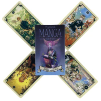 Mystical Manga Tarot Cards A 78 Deck Oracle English Visions Divination Edition Borad Playing Games