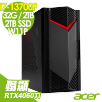 Acer 宏碁 Nitro N50-650 (i7-13700F/32G/2TSSD+2TB/RTX4060Ti-8G/W11P)