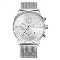 美琪 (簡約時尚)슬림超薄石英錶스테인레스 스틸不鏽鋼網帶手錶多功能男手錶