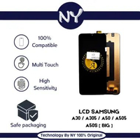 NY PREMIUM LCD SAMSUNG A30 / A305 / A50 / A505 / A50S (BIG) BLACK