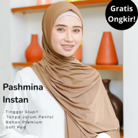 MAYSARON - PASHMINA INSTAN YUSNA DEWASA Cantik Jilbab, Kerudung Muslim, Hijab Simpel Santai