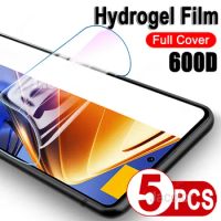 5PCS Hydrogel Safety Film For Xiaomi Poco F4 GT F3 F2 Pro Soft Protective Gel Film For Poco F4GT F3GT F2Pro Little Not Glass
