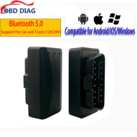ELM327 for Car and Truck Bluetooth 5.0 elm 327 Car Diagnostics Tool OBD2 Auto Scanner Work On 12V&amp;24V Vehicles Code Reader