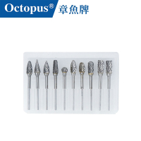 Octopus章魚牌 鎢鋼刀10支組 6mm刃 3mm柄