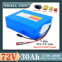 72V Ebike Battery Pack 72V 30Ah 20S6P Lithium Batteries 72V/84V 2000W 3000W Motorcycle Trikes Bicycle Scooter High Power Battery