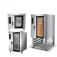 commercial industrial kitchen bread 10 5 8 tray gas oven convention steamer automatic Electric gas best convection
