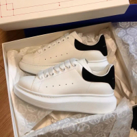High Version McQueen White Shoes 2025 Autumn New Casual Baita Mailuo Men's Shoes Thick Sole Height I