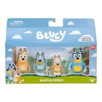 Mainan Bluey S14 Figure 4 Pack Bluey & Family