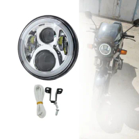 7 Inch DRL LED Projector Headlamp 6000K Waterproof Lights For Honda X4 CB400 CB500 CB1300 Hornet 250 600 900 VTEC VTR250