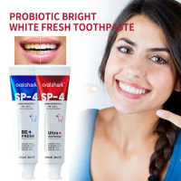 Oralshark SP-4 Probiotic Whitening Shark Toothpaste Teeth Whitening Prevents Plaque Fresh Toothpaste Oral Breath Care 120g