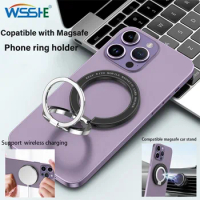 For MagSafe Phone Magnetic Finger Ring Holder for Iphone 12 13 Pro Max Mini Magnet Phone Stand Grip Mount Smartphone Accessories