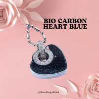 Biocarbon Heart Blue MCI / Kalung kesehatan / Original MCI