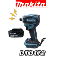 Makita DTD172 Cordless Screwdriver DTD172 Electric Drill Screw Wireless Drills Power Tool Construction Rechargeable with battery