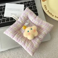 OEM SK-C1558 Gantungan Kunci Boneka Bulan Bintang Ada Lonceng / Ganci Boneka Lucu Bell Keychain Akse