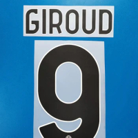 Serie A 9 Giroud 10 REFA LEAO 11 PULISIC 19 Theo name sets iron on Home away third and fourth Champions font name and number