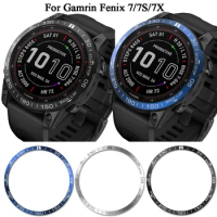Bezel Ring Styling Case For Garmin Fenix 7X 7S 7 Smart Watch Metal Frame Dial Adhesive Fenix 6X 7X Pro 5X Plus Protective Cover