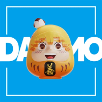 7cm Demon Slayer Figure Agatsuma Zenitsu Cos Dharma Action Figurine Q Ver. Cute Figure Damo1 Model Collection Gift Toys