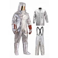 1000 Degrees Heat Insulation Aluminium Suit for Fireman