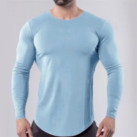 Men Compression Running t Shirt Long Sleeve Sport Tshirt Training Gym Shirt Bodybuilding Top Fitness Tights Man Football Jersey