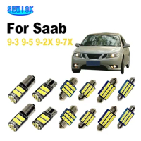 SEWICK Canbus Error Free Car Lamps Interior LED Light Kit For Saab 9-3 9-5 9-2X 9-7X 1999-2012 2013 2014 Dome Map Reading Light