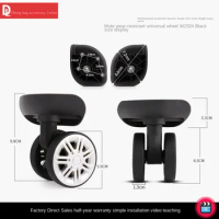 HANLUOKE W232 Luggage Compartment Wheel Accessories Universal Wheel Replacement Maintenance Password Luggage Bag