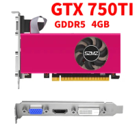 GTX 750TI DDR5 4GB Graphics Card PCI-E 2.0 16X Low Profile Video Card 128 Bit Graphics Card HDMI-Compatible Interface Video Card