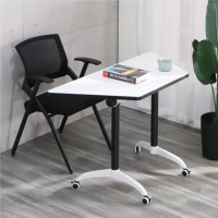 【LOGIS】移動式摺疊收納會議桌(培訓桌 會議桌 組合桌 辦公桌 書桌 梯形桌)