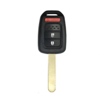 DUDELY Car Key Case for Honda Accord CR-V FIT XRV VEZEL CITY JAZZ CIVIC HRV FRV 3 Buttons
