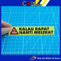 AWAS! KALAU RAPAT NANTI MELEKAT STICKER / M045